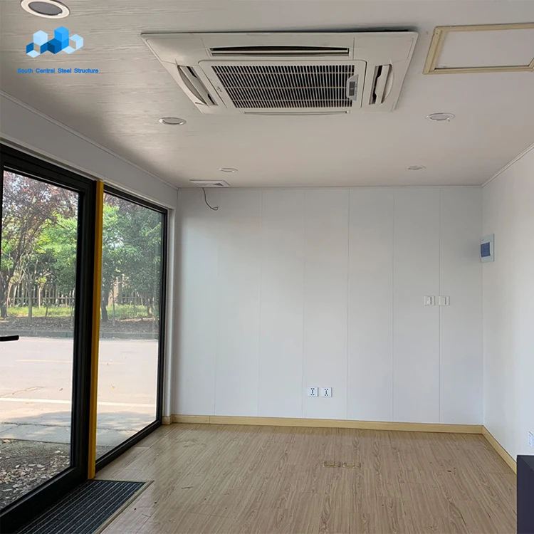 chinese modern modular low price prefab light steel structure frame flat pack insulated furnished container boat house