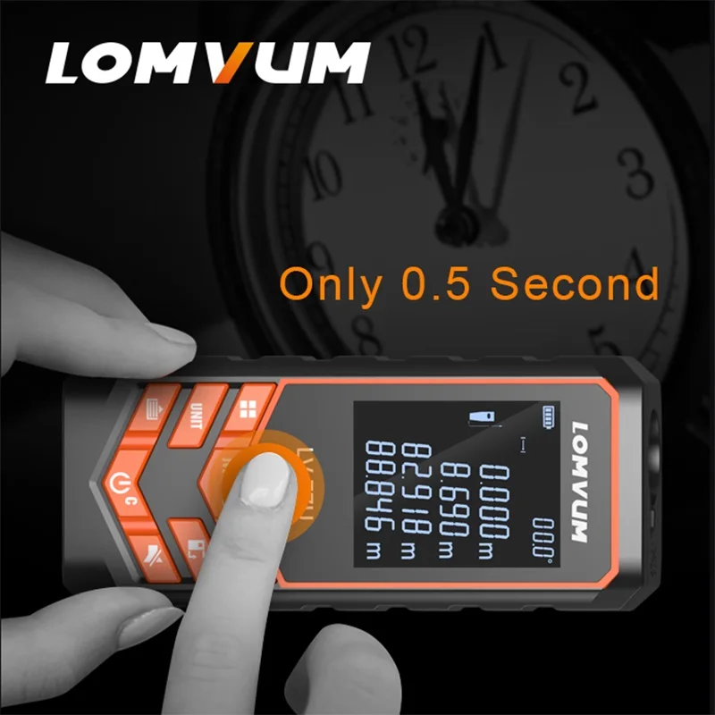 
LOMVUM LV66U Electric Level Laser Rangefinder Digital Distance Meters 