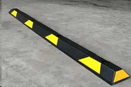 Rubber floor car wheel stop for parking lots an garages 165 cm