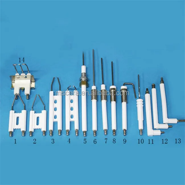 Alumina Ceramic Ignition Electrode Rod In Gas Furnace