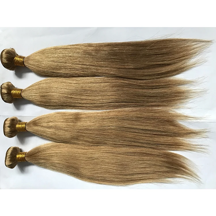 Hot selling human hair straight silk weave 24inch extensions