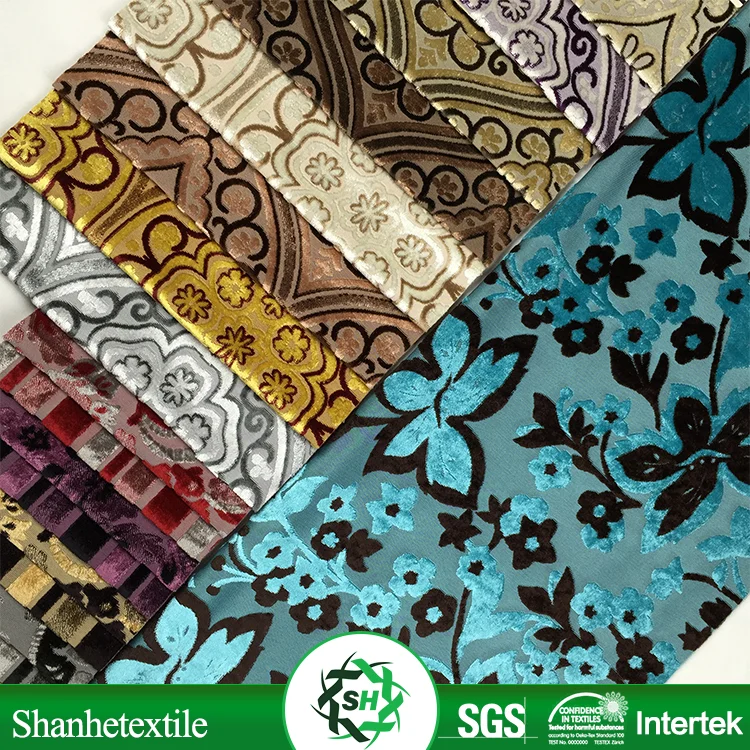 changshu factory striped sofa velvet upholstery fabric