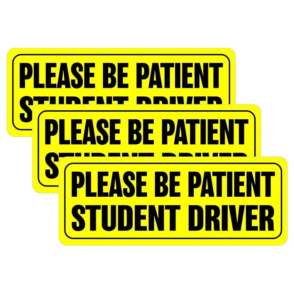 Наклейка на автомобиль заказ магнитная Светоотражающая наклейка бампер для студентов