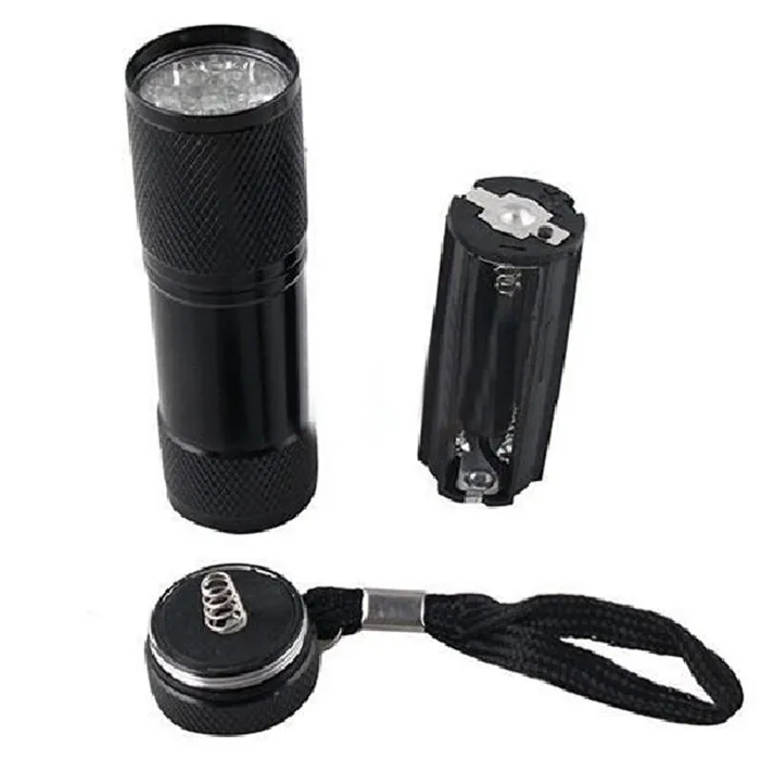 
9 LED UV Flashlight Ultraviolet Flashlight Ultra Violet Invisible Ink Marker Detection Torch Light UV Lamp 