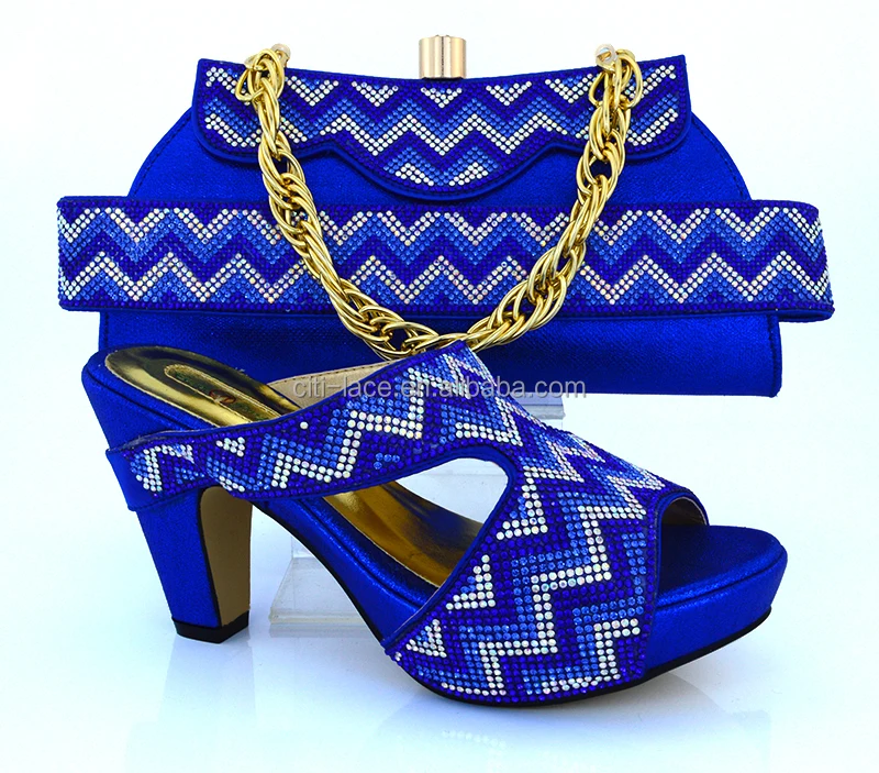 MM1010 Africa fashion women shoes with purse handbags party evening Italy shoes and bags set