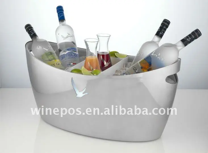 bacardi palm tin bucket, wine bucket