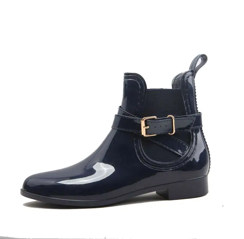 pvc rain boots chelsea style for women