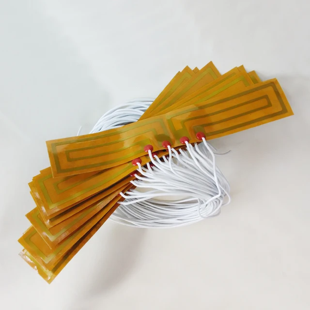 Kapton heater 200 x 200 mm surface 12 Volts 90 Watts 100k ohm thermistor