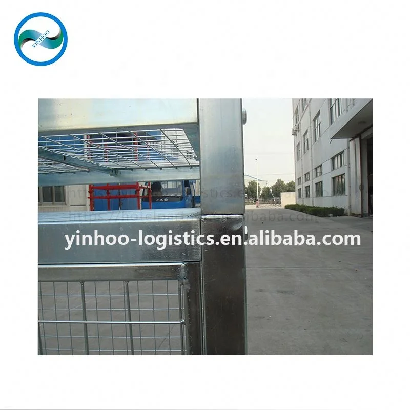 Customized Foldable &Stackable&Lockable Storage Metal Wire Mesh Box/Container