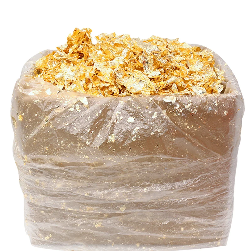 Китайские Позолоченные хлопья, 1 кг, Подлинная имитация золотого листа, фольга, медный лист, хлопья, позолота, рукоделие, искусство, рамка для украшения домашней мебели