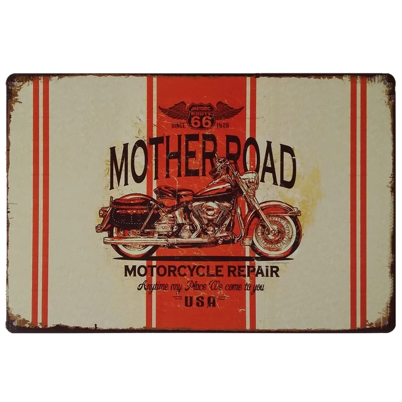 China wholesale 20x30cm metal craft hotsale vintage retro tin signs for home wall decoration