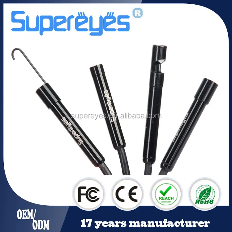
Supereyes N015 10M 33 FT waterproof 7mm 100X 6 LED portable usb snake tube endoscope borescope inspection camera with reflectors 
