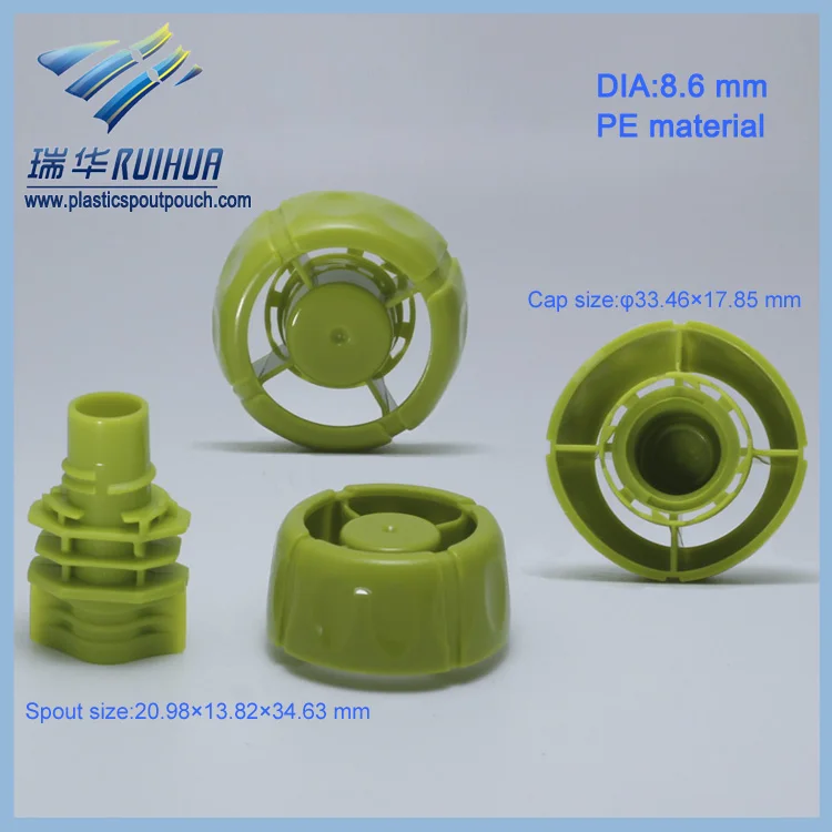 Mushroom shape 8.6 mm PE material spout cap plastic product