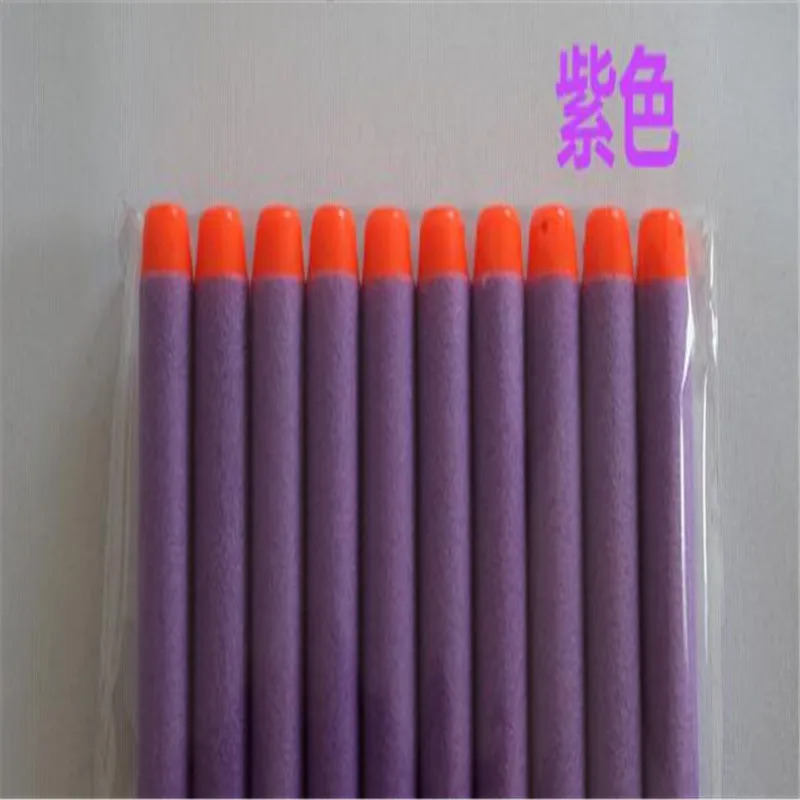 Custom EPE EVA bullets Refill Clip Darts toys soft foam bullets for 7.2*1.3cm