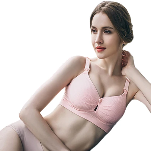 Бюстгальтер Telige для кормящих женщин и матерей, удобная хлопковая чашка с зажимом спереди, без косточек, для грудного вскармливания, с защитой от провисания, Adj