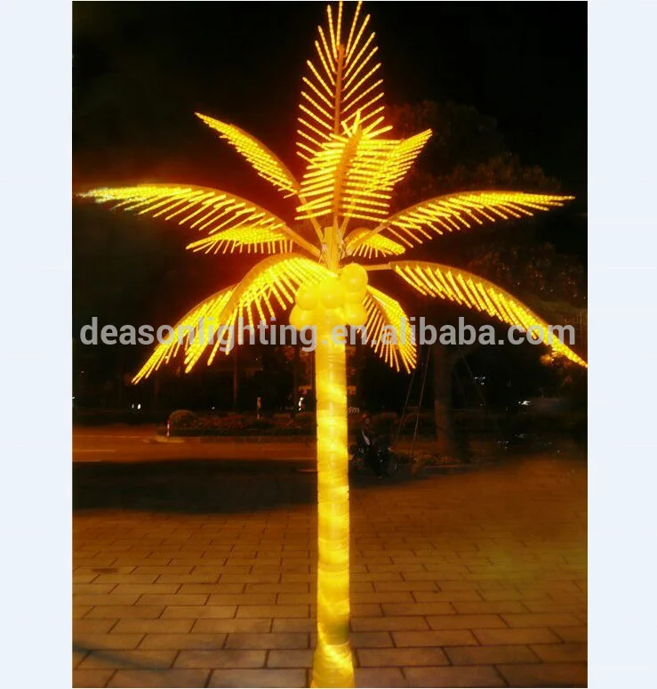 led outdoor metal artificial decorative palm tree
