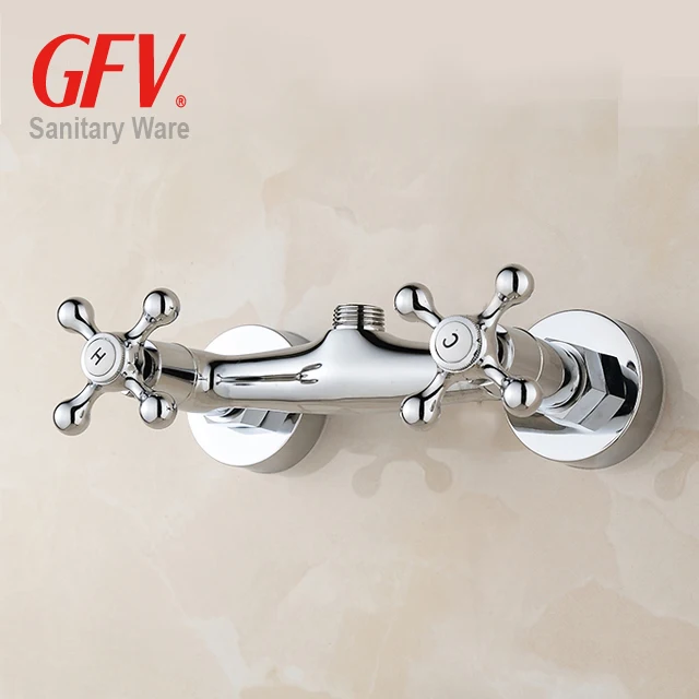 Griferia Wall mounted brass material high quality standard bathroom shower faucet mixer