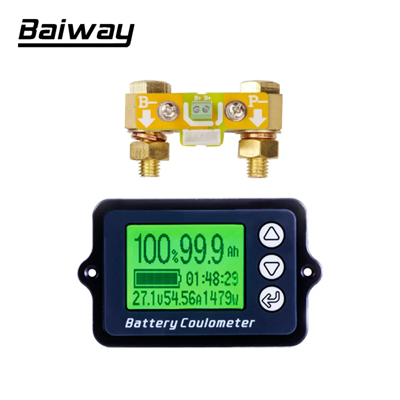 BW-TK15 80V350A Универсальный ЖК-дисплей Автомобильный кислотный свинцово-литиевый аккумулятор монитор Индикатор напряжения тестер