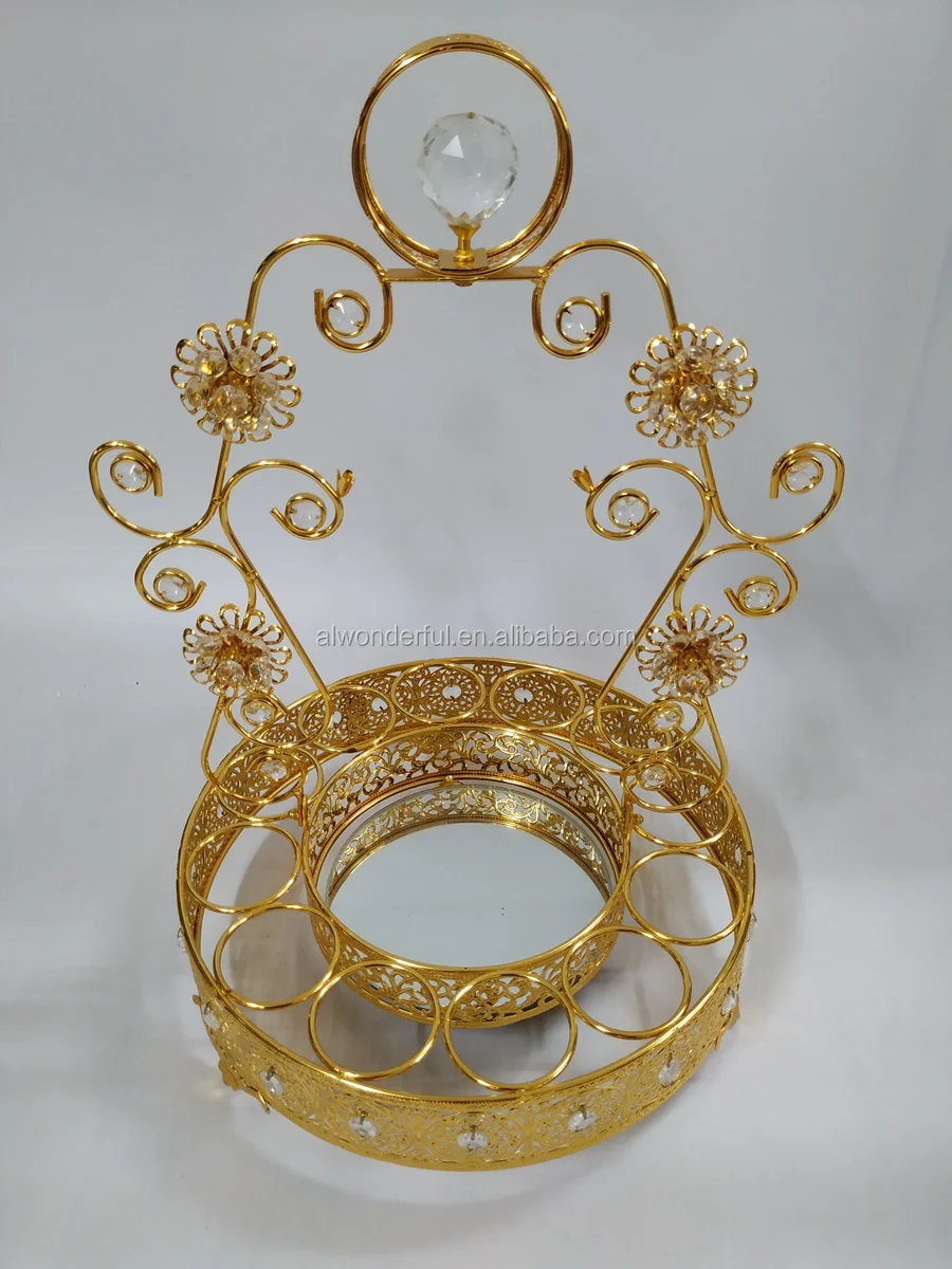 2024 decorative metal cup and jug holder sets