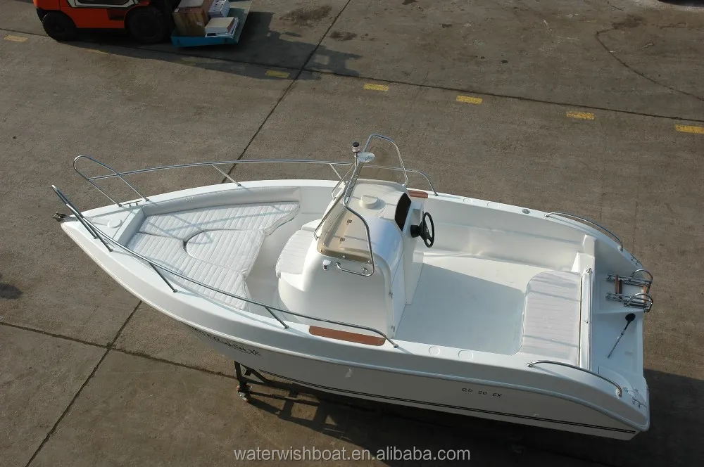 
Waterwish Boat QD 20 EX Fiberglass Outboard Centre Console Boat 