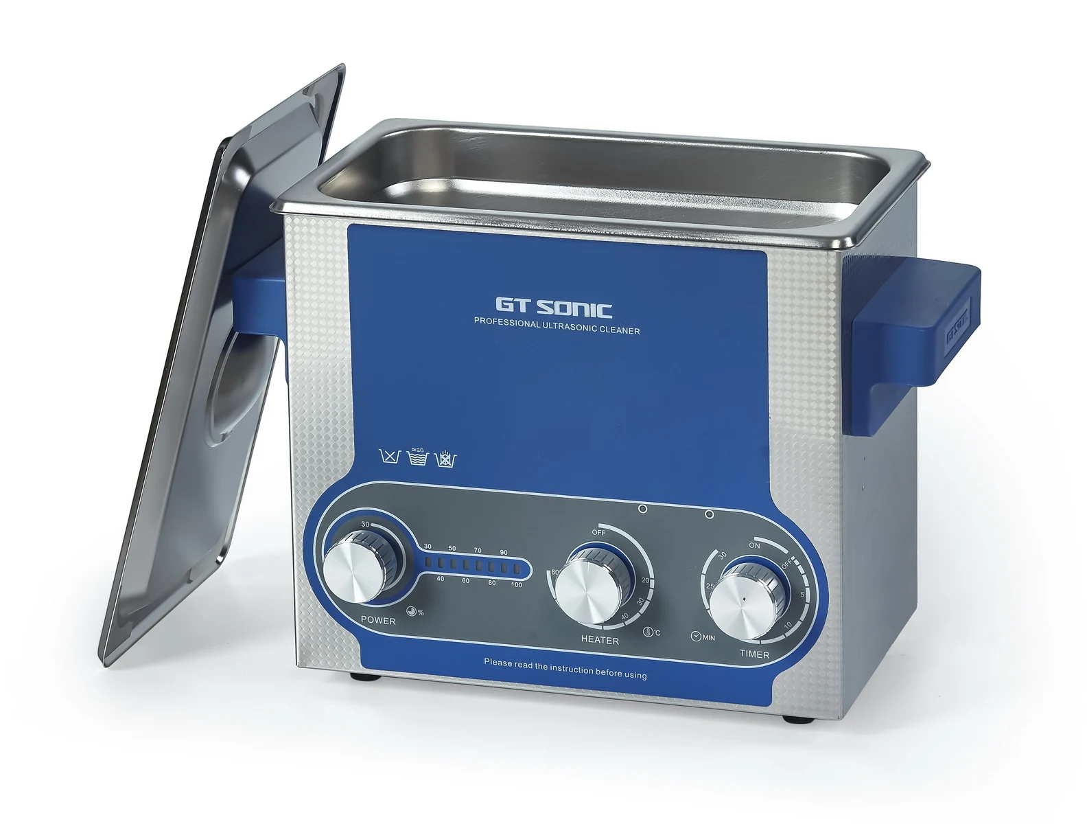 GT SONIC-P3 Industrial Ultrasonic Cleaning Machine Adjustable Power 3 Liter Eletronic for Rust Ultrasonic Cleaner Stainless