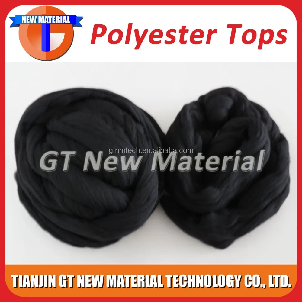 
High Bulky 100% Virgin Polyester Fiber Tops 3Dx88mm Oekotex certificate Raw White Polyester Top 