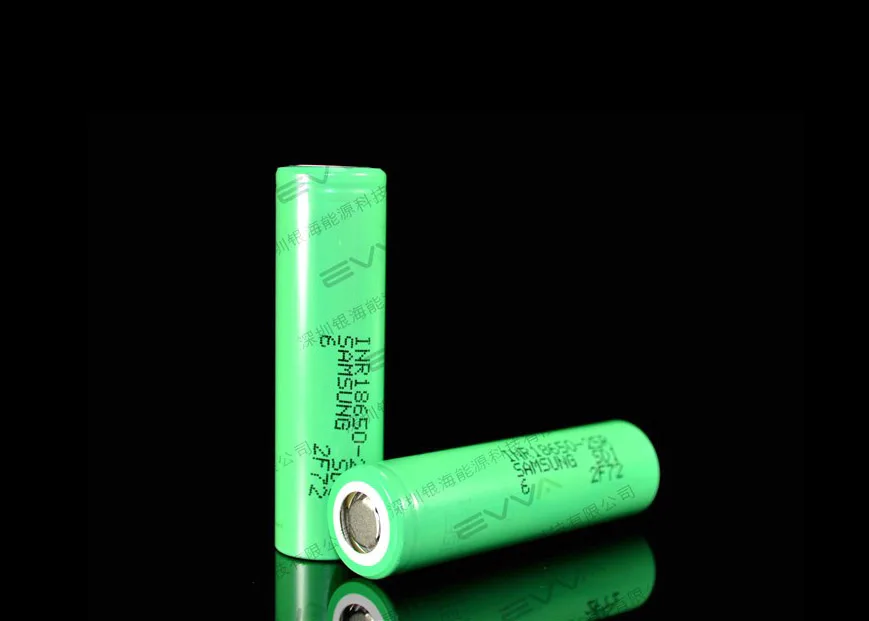 Genuine 18650 3.6V 2500mAh Flat Top Unprotected Battery Samsung INR8650 25R Lithium ion Battery