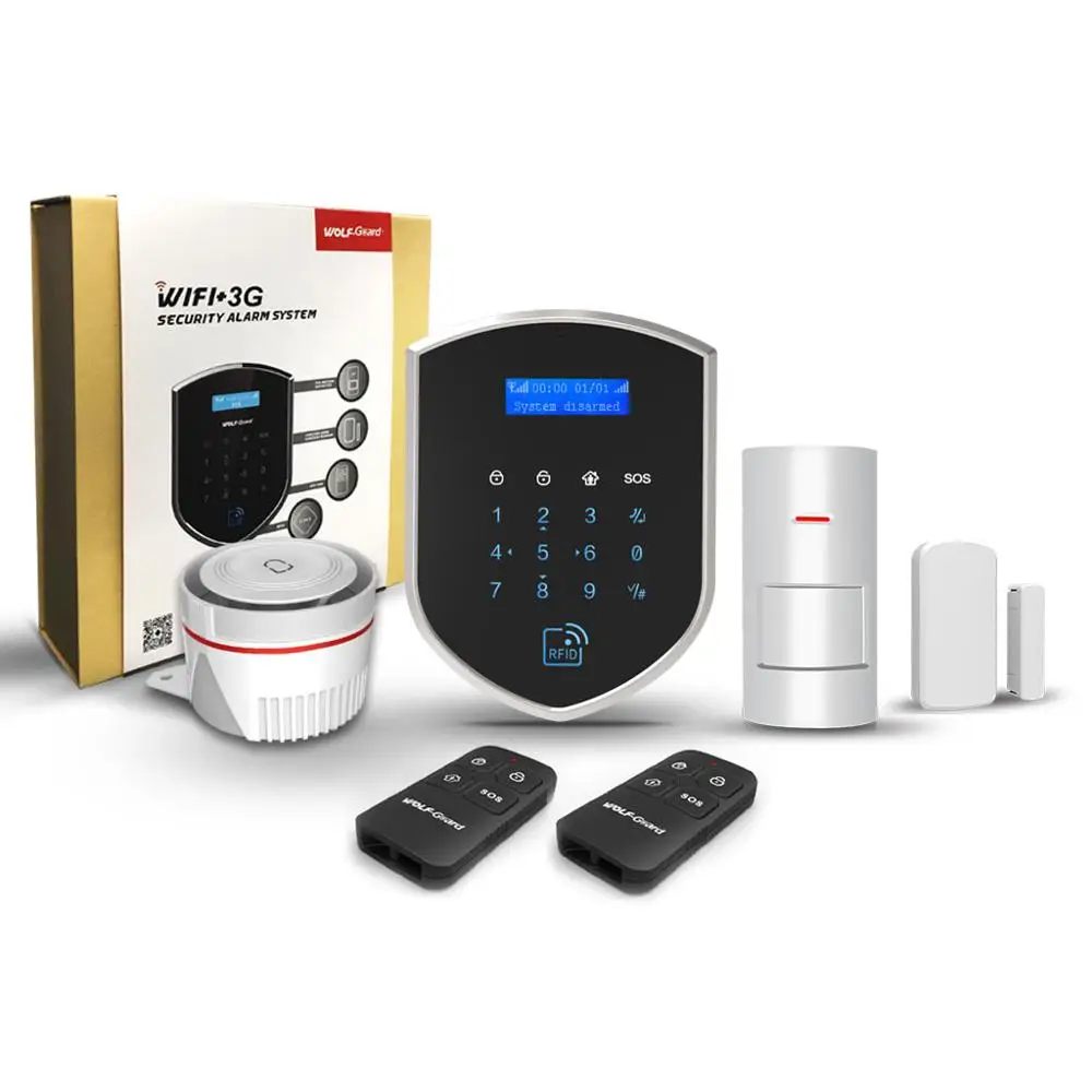 4G wifi wireless home burglar security alarm
