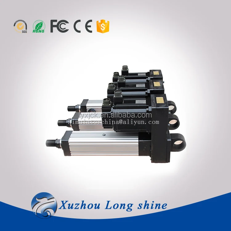 Servo linear actuators for racing simulator