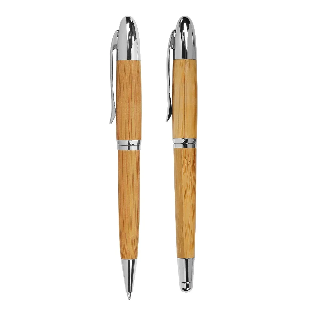  Элегантный дизайн экологически чистые бамбуковые письменные инструменты набор ручек с подарочной коробкой