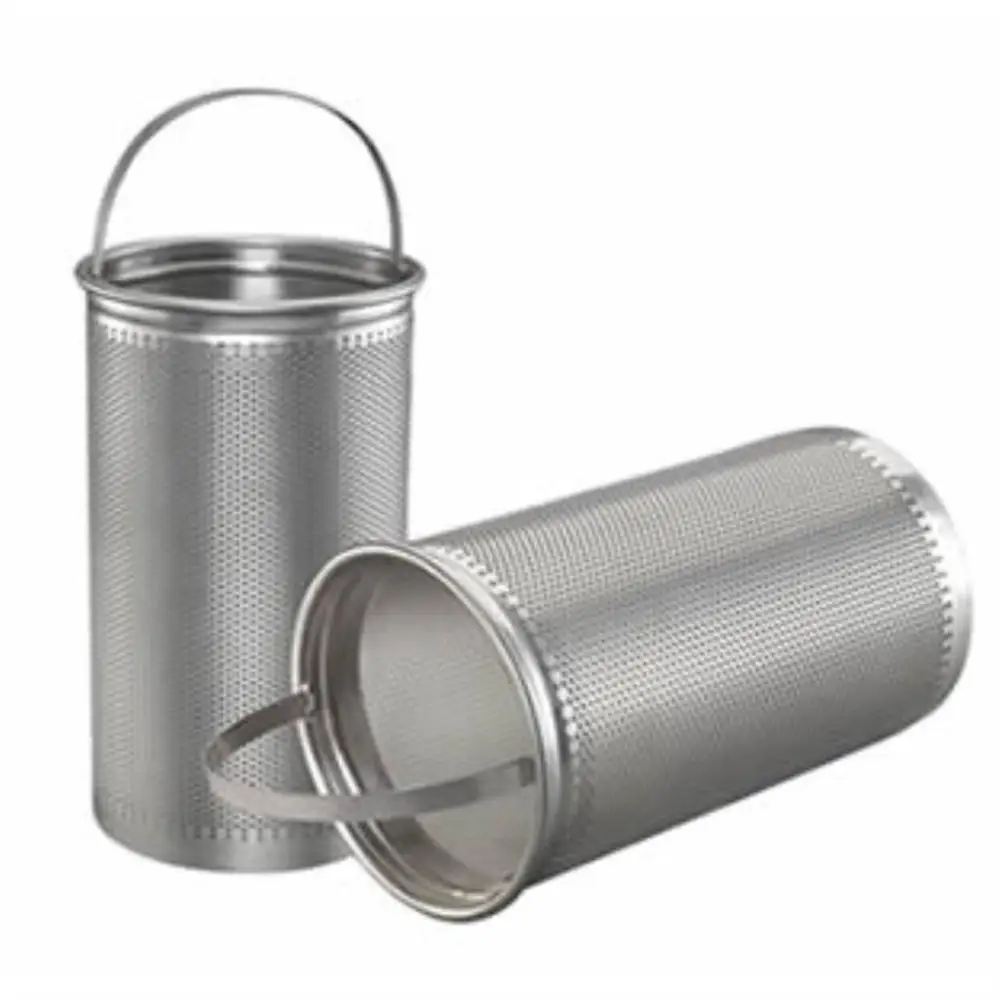 Sintered Wire Mesh Stainless Steel Basket Filter