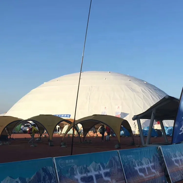 Mega Dome Tent Cheap Price Soundproof Geodesic Event Marquee White 850g/sqm PVC Coated Polyester Fabric Shelter Dome 5 Years