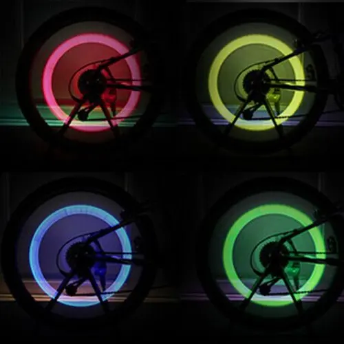 Hot Sale 3Molds LED Circle Ring Light Waterproof Bicycle Wheel Valve Light ABS Conveniently Frame Handlebar Battery Outdoor