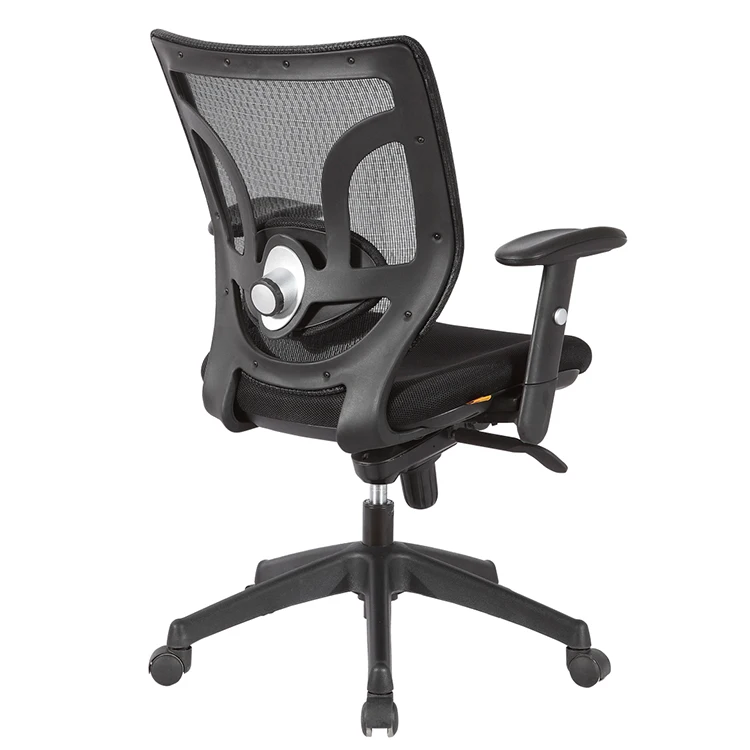 Kabel Mid Back Adjust Height Armrest Nylon Base Computer Mesh Office Chair
