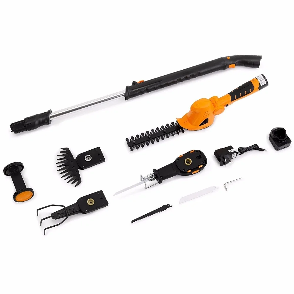 hot sale garden hand mini tool set 10.8V Li-Ion Cordless Hedge Trimmer Grass Trimmer Saw Set Mini Cultivator Pruning Set