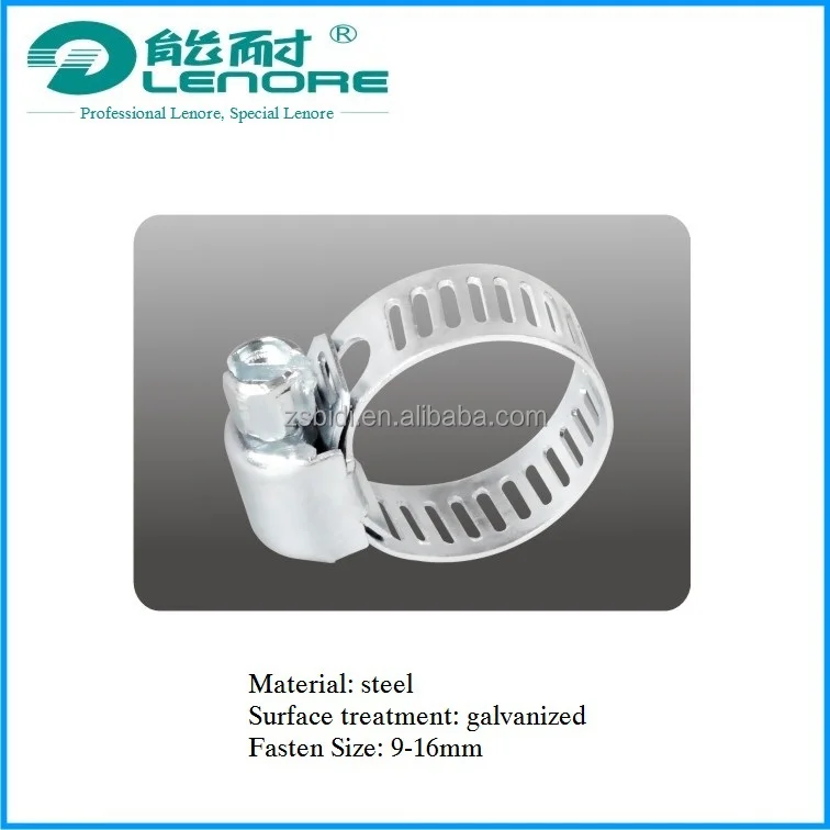 Good quality gas hose clamp for fastening plastic pipe