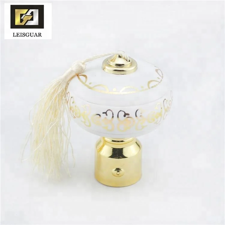 Wholesale nice Design Curtain Finial Decorative Curtain finials
