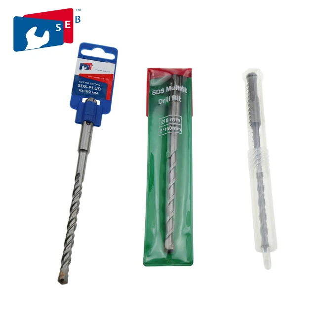 Сверло для сверления цемента с двойной канавкой и плоским наконечником