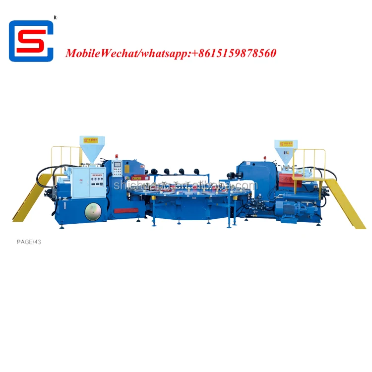 
STRONG two color pvc/tpr sole injection moulding machine 
