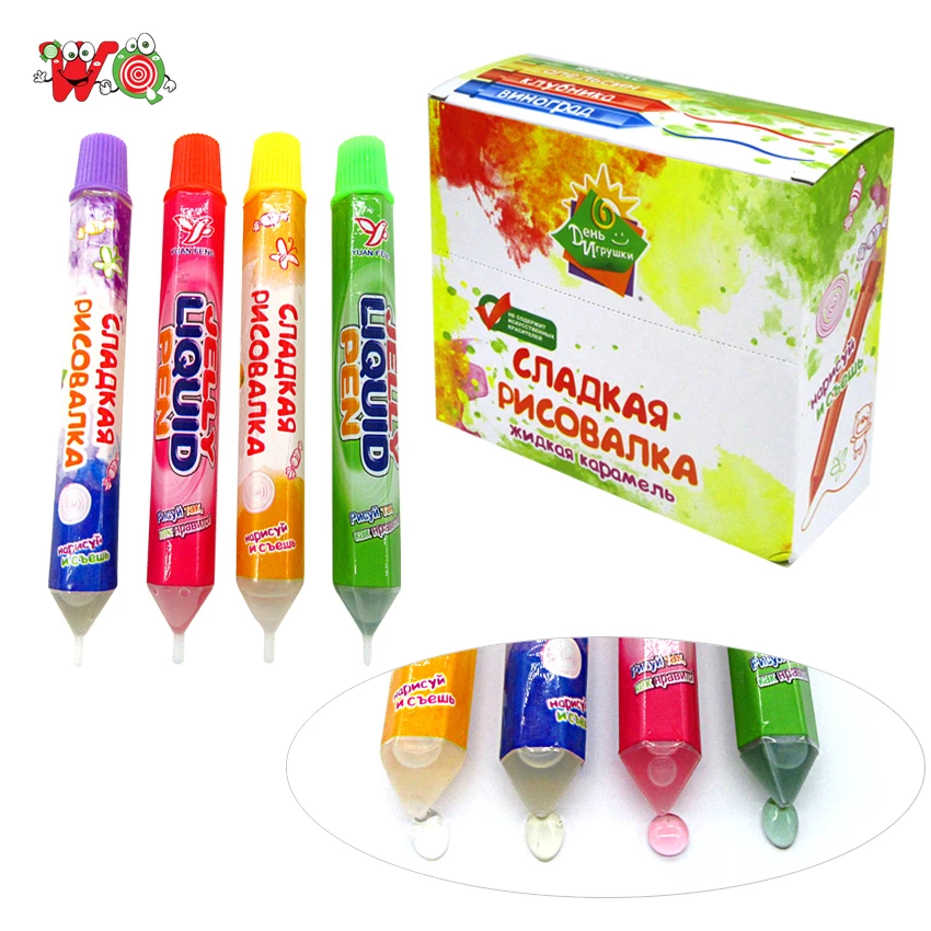 Красочные фруктовое ассорти 25 г Jelly Stick конфеты с ручкой в форме