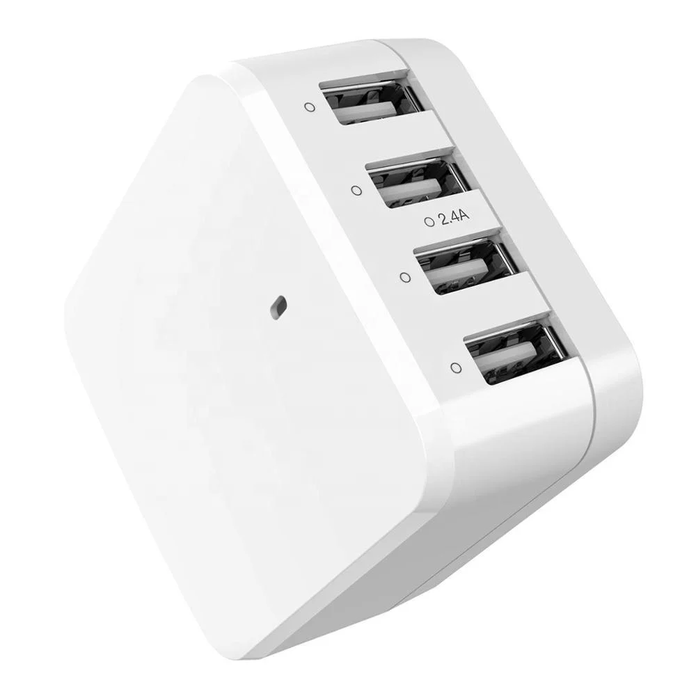 Upgraded 48W/9.6A 4-Port Fast USB Charger Adapter