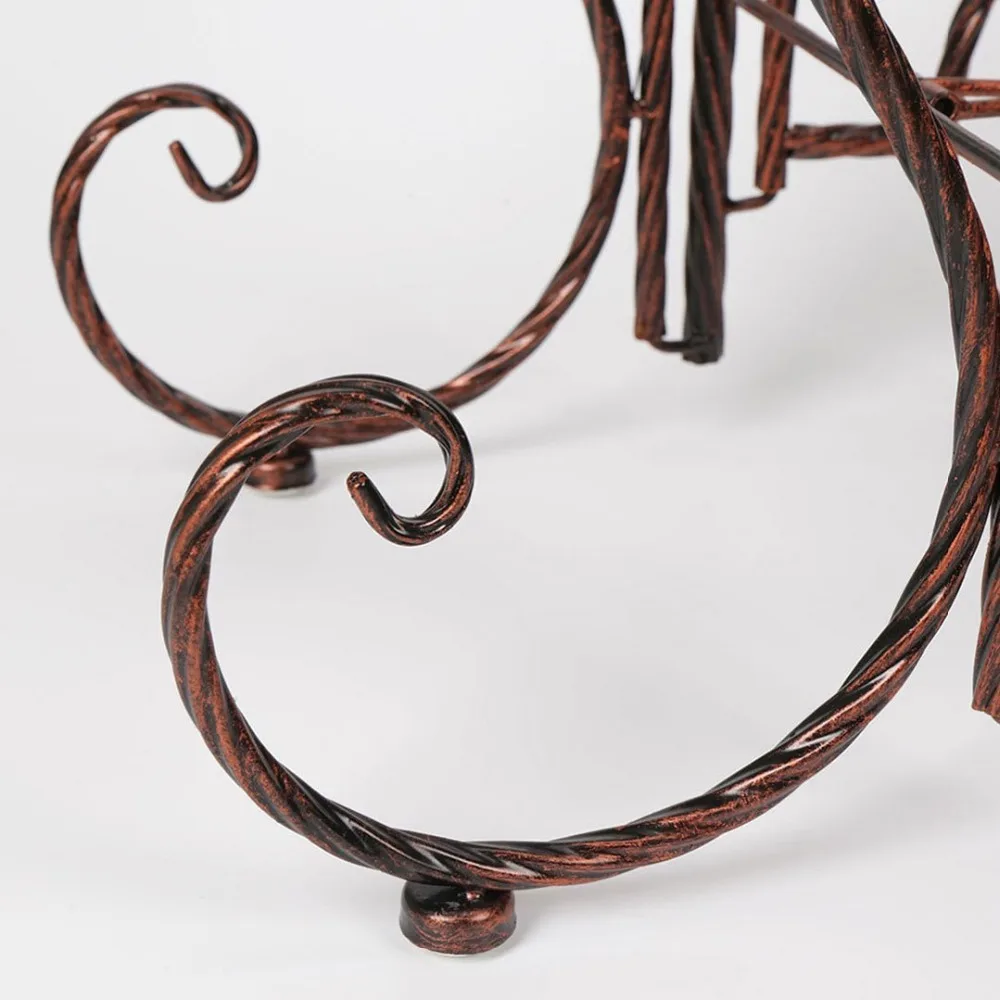 Outdoor Metal Plant Stand With Solar Lantern For Garden