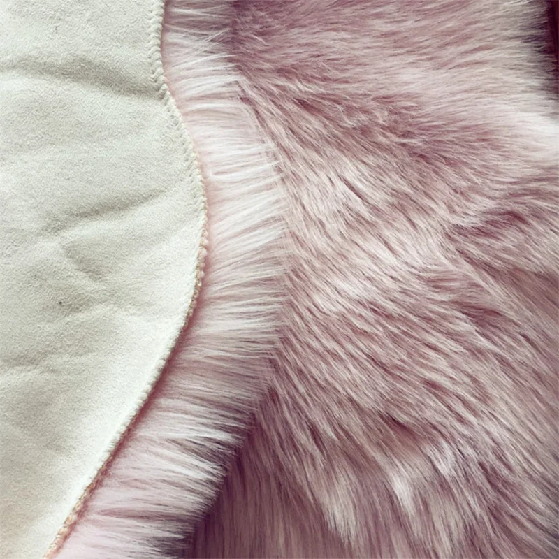 60x90cm Oeko-Texstandard modern artificial sheepskin rug for living room