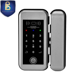 Password RFID Card Glass Door Lock For Frameless Door