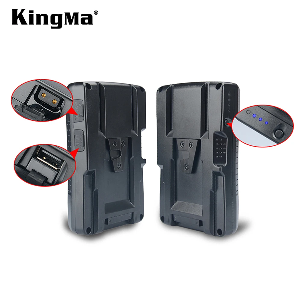 KingMa 95Wh V-Lock / V Mount перезаряжаемая литий-ионная батарея для видеокамеры Sony/Светодиодная лампа
