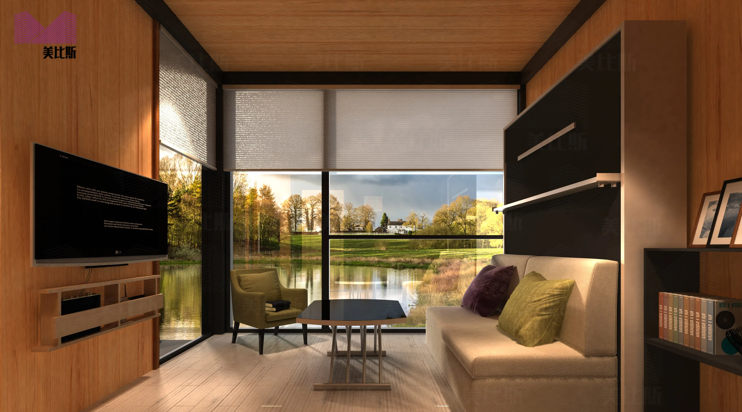 Prefab cottage Resort Log cabin 3 Bedroom Container Mobile Modern prefabricated house