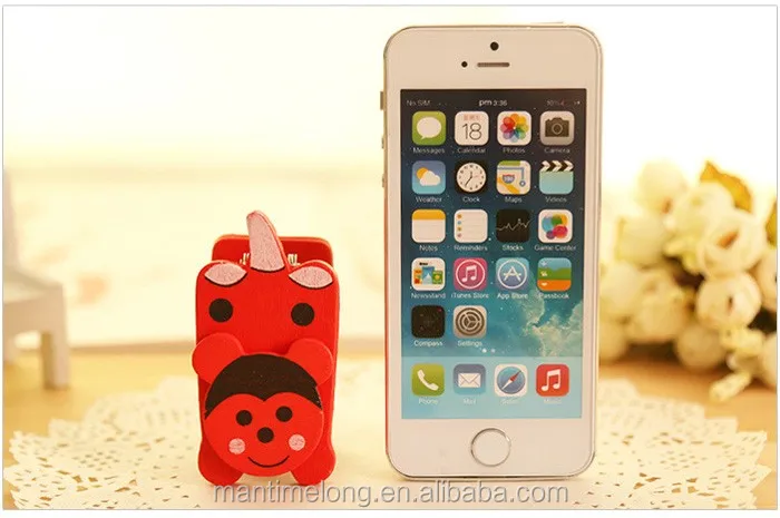 Cartoon mini funny stapler mini stapler wooden stapler