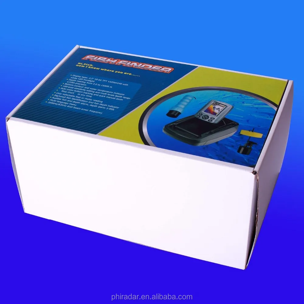 HD carp fishing sonar fish detector, echo sounder and fish finder