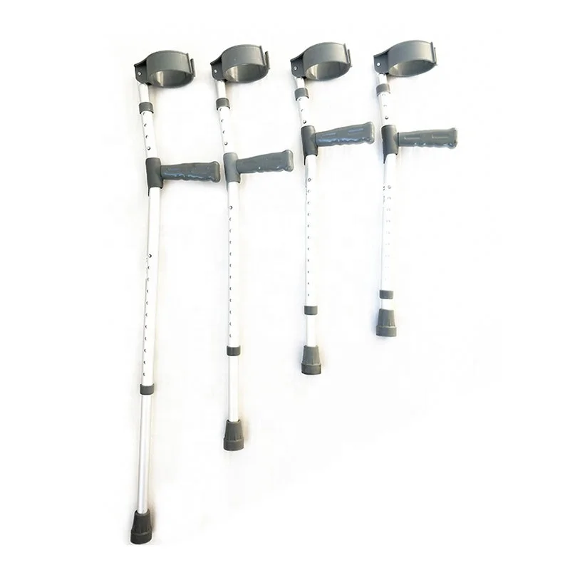 Comfortable adjustable aluminum forearm walking Ultra-light elbow crutches for elderly