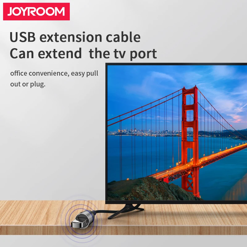 
Joyroom multiple charger wire universal braided led usb extension 3 in 1 fast charging cable 